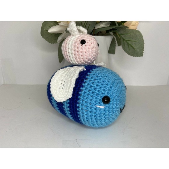 Simple Creations Papa & Me Bizzy Bee Decorative Stuffed Animals Crochet - Picture 2 of 3